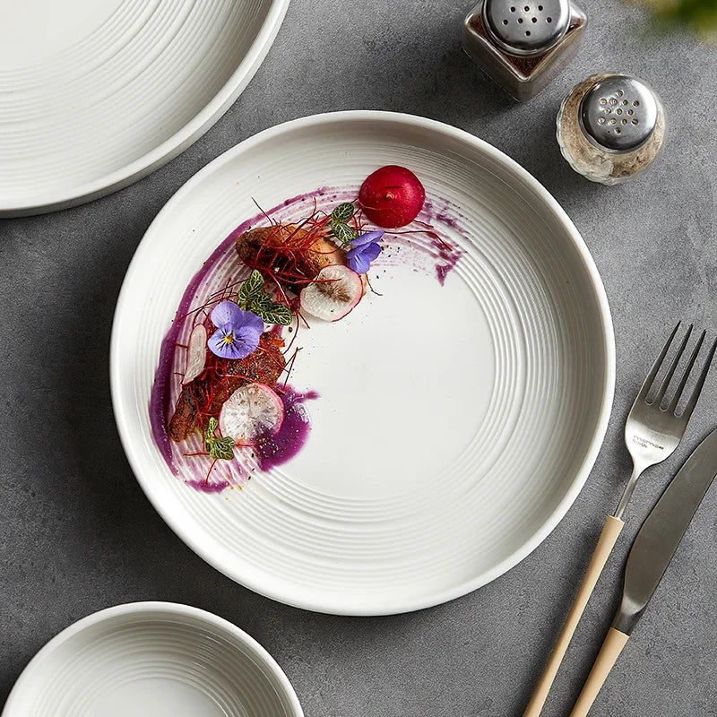 Ceramic Dinner - White Plates