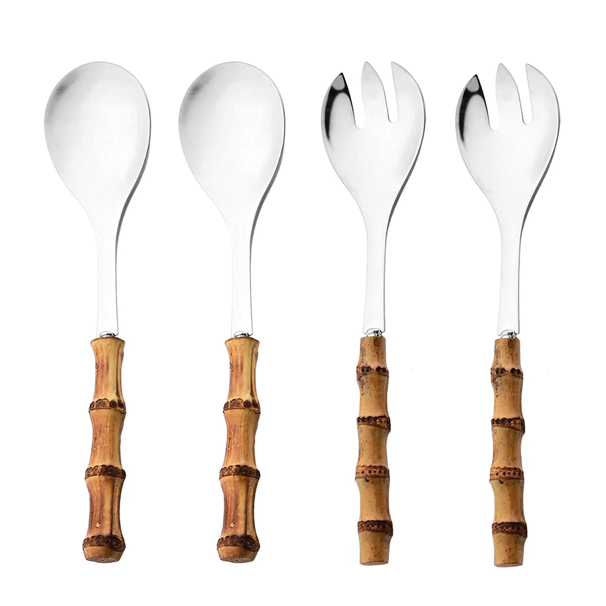 Bamboo Salad Servers Set