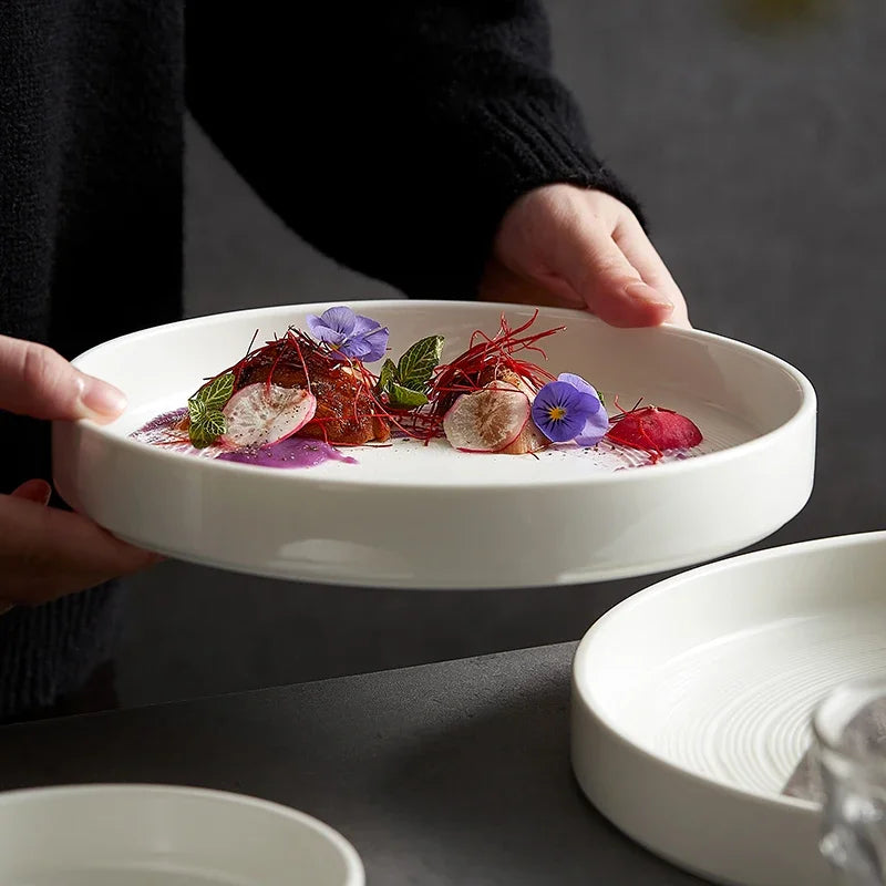 Ceramic Dinner - White Plates